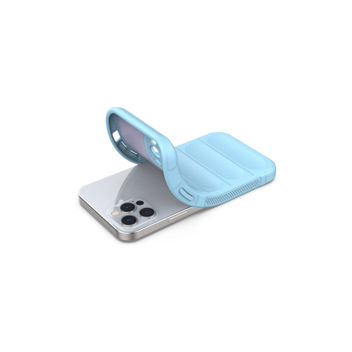 iPhone 12 Pro Kılıf Optimum Silikon - Sky Blue