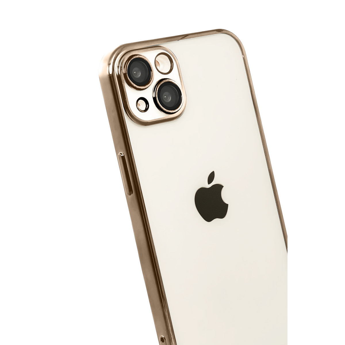 iPhone 15 Razer Lensli Silikon - Çöl Titanyum