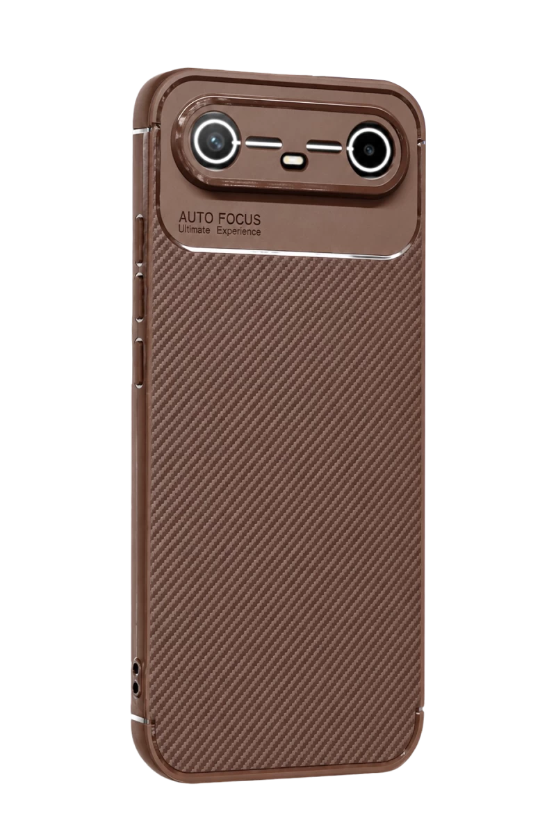 Spark Slim 5G Auto Focus Karbon Kapak - Kahverengi