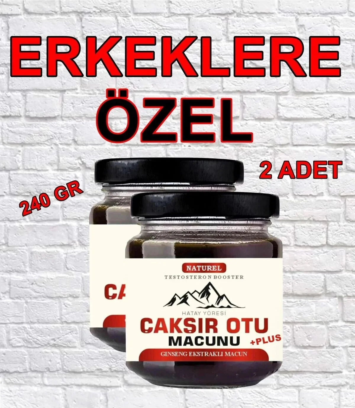 Hatay Yöresi Çakşır Otu Erkeklere Çok Özel Macun 240 gr x 2 Adet