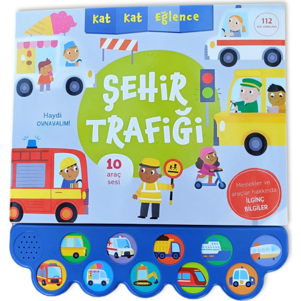 Sesli Araç Trafiği Eğlencesi - 10 Farklı Sesli Kitap