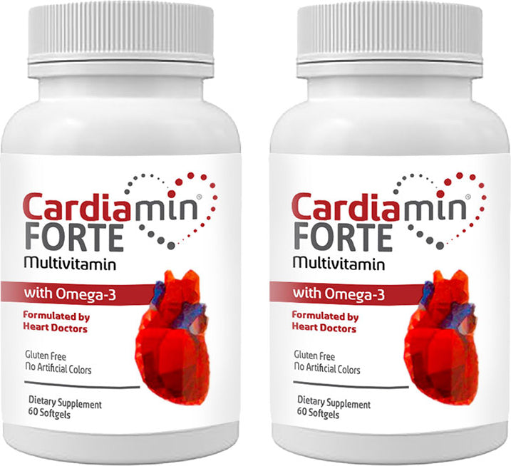 Cardiamin Forte 2 Adet Multivitaminli OMEGA3LÜ 60 Soft Jel Kapsüllü Formül