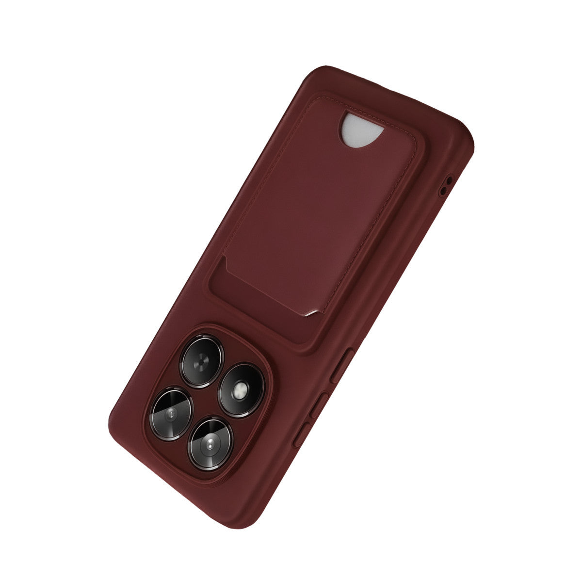 Redmi Note 15 Pro 5G Kelvin Kartvizitli Silikon - Bordo