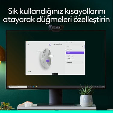 Büyük Boy Sağ El İçin Sessiz Kablosuz Mouse ile Ergonomik Tasarım