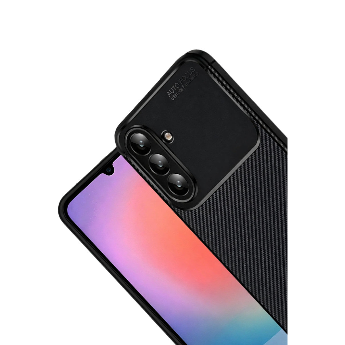 Galaxy A37 5G Auto Focus Karbon Kapak - Siyah