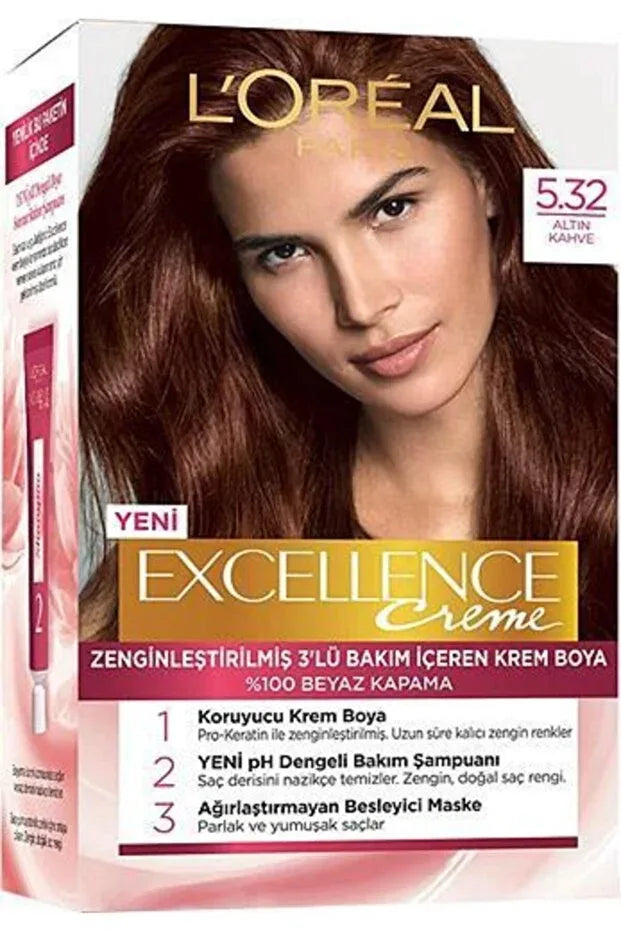 Excellence Saç Boyası - 5.32 Altın Kahve