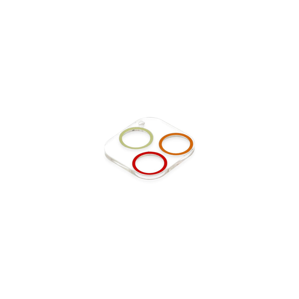 iPhone 13 Pro Max Renkli Kamera Lens Koruma Cam - Turuncu-Kırmızı