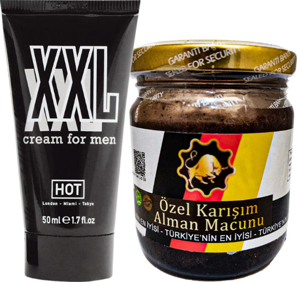 Hotxxl 50 ml Erkeğe Krem + Erkeğe 240 gr Alman Macunu