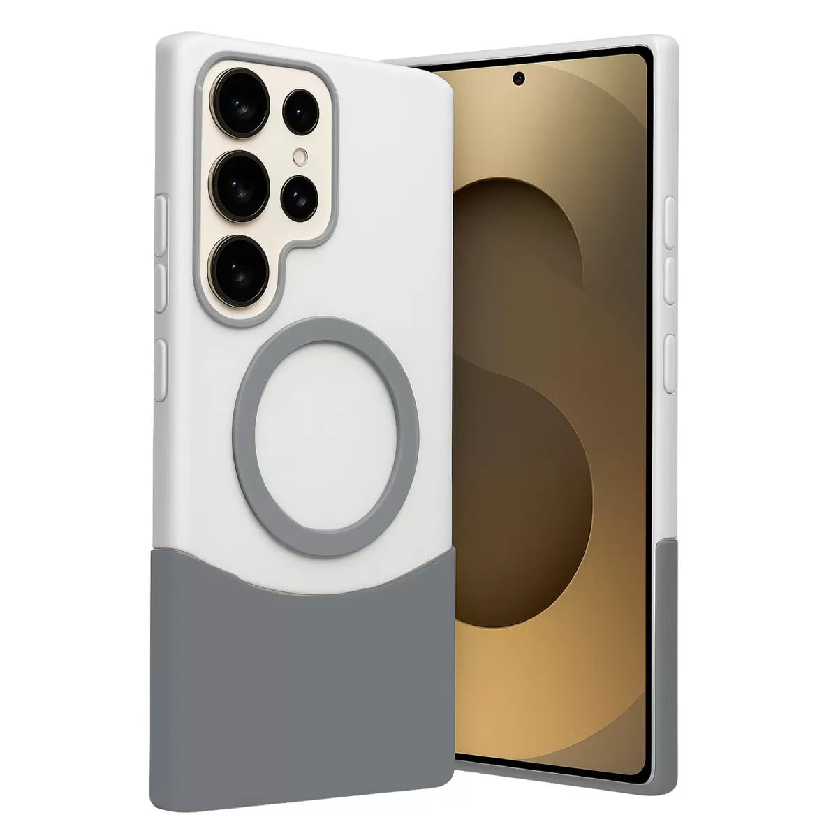 Galaxy S24 Ultra Velar Magsafe Kapak - Natural Grey