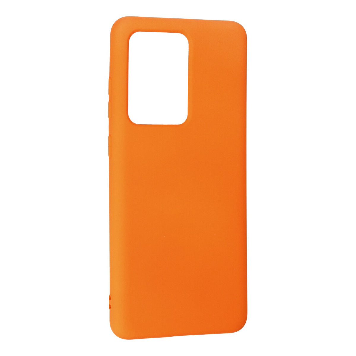 Galaxy S20 Ultra Kılıf Nano içi Kadife Silikon - Turuncu