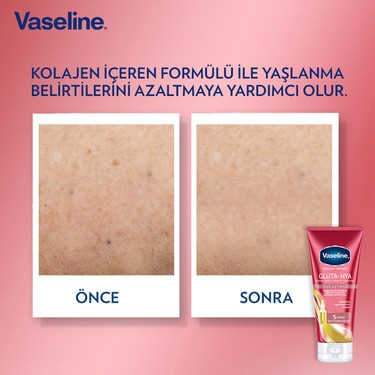200 ml vücut losyonu, gluta-hya serum ile etkili bakım sağlar