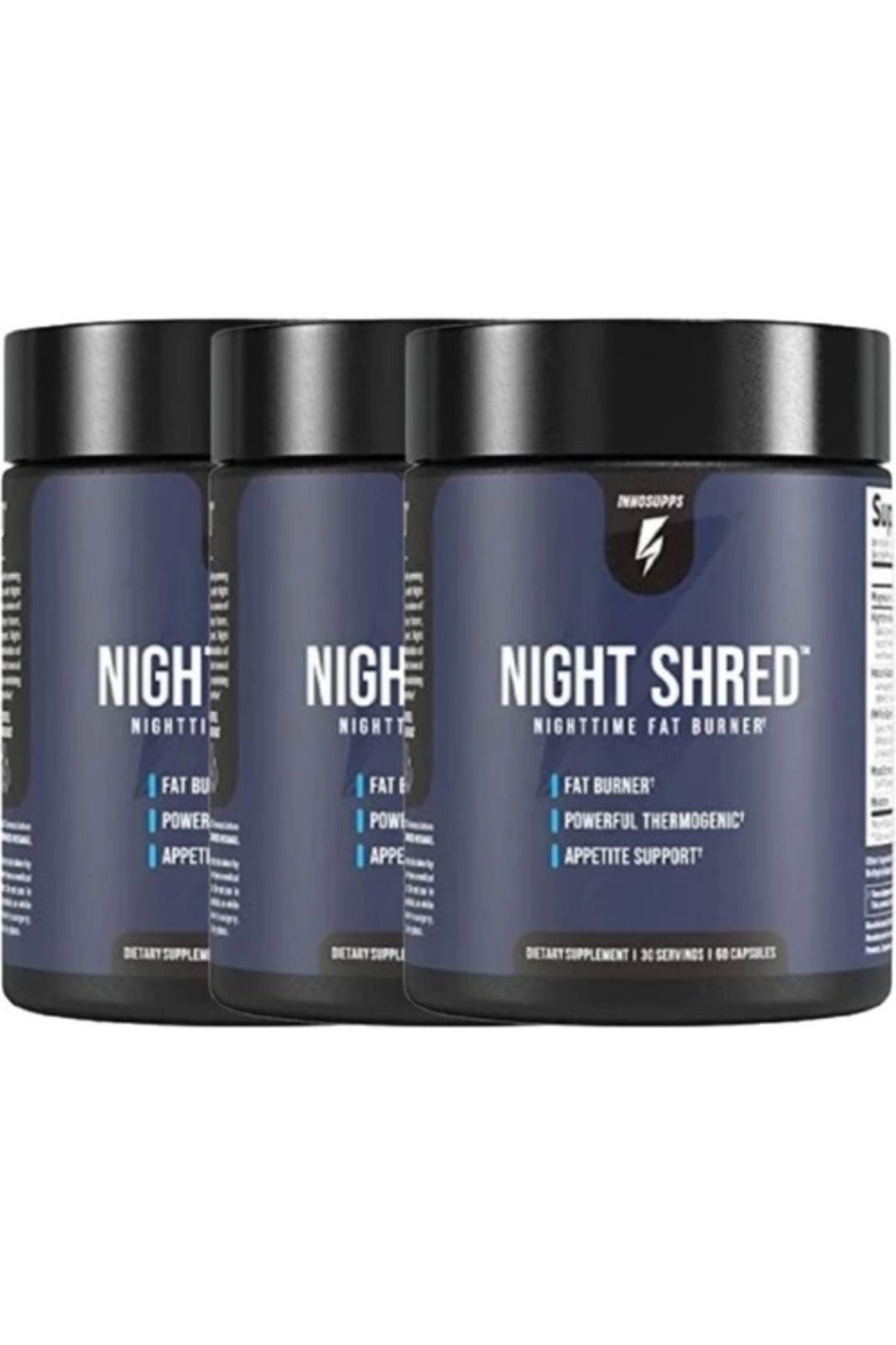 Innosupps Night Shred 3Lü Adet Nighttime Fatburner Tvipof-92-4:0395 60 Caps