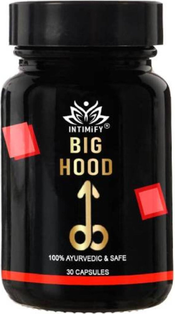 Big Hood Erkekler Için Özel Bölge Büyütücülü Takviye 30lı x 1 Ad.+Erosel Masaj Yağı