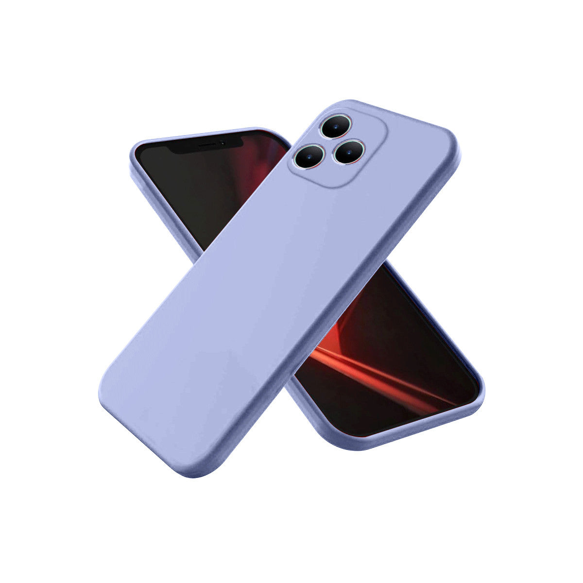 Realme Note 50 4G Kılıf First Silikon - Lila