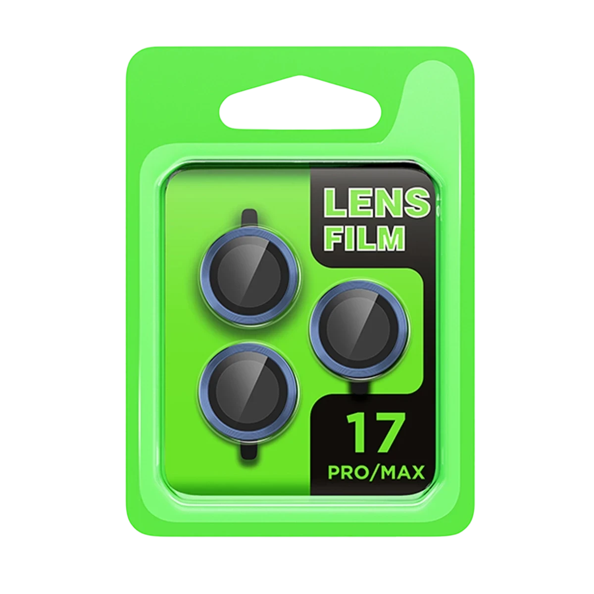 iPhone 17 Pro Raze Metal Kamera Lens - Koyu Mavi