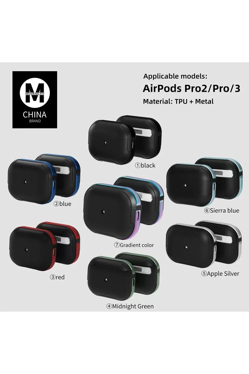 Airpods 3 (3.nesil) MO-A8 Armor Kılıf - Siyah