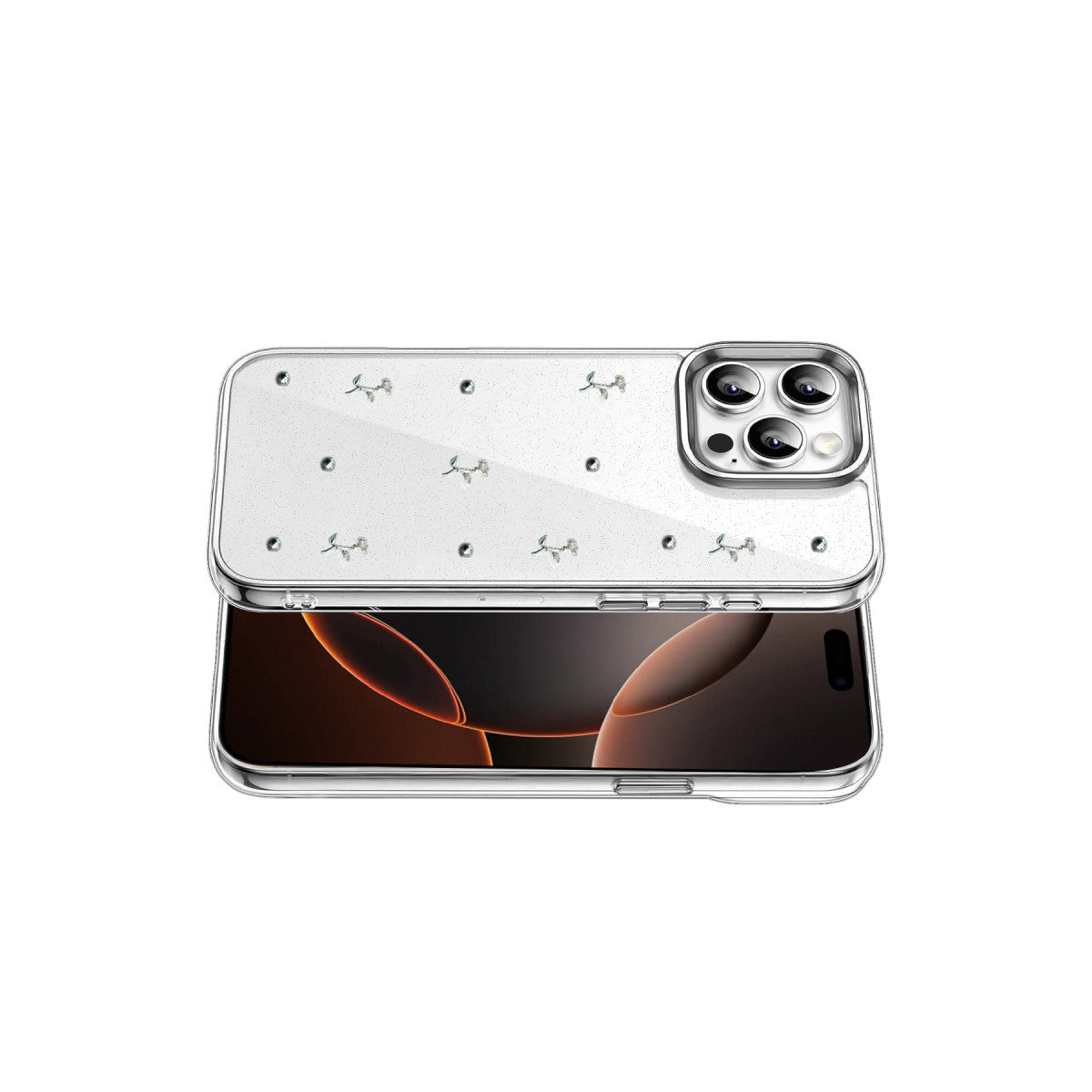 iPhone 15 Pro Fiyonk Desenli Kapak - Desen 4