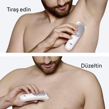 Su Geçirmez Vücut Tıraş Makinesi, 6 Aksesuar ile Kullanıma Hazır