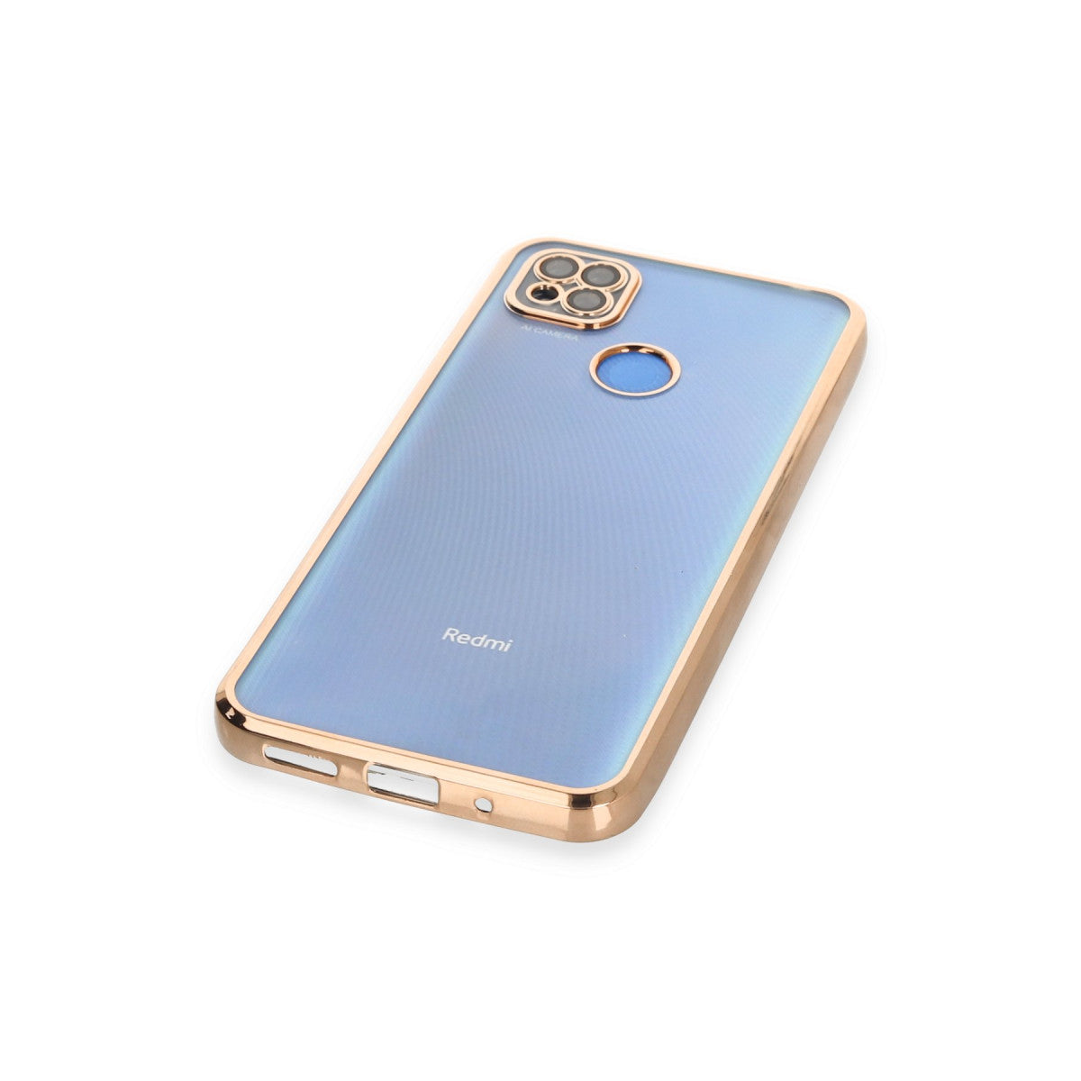 Redmi 9C Kılıf Razer Lensli Silikon - Gold