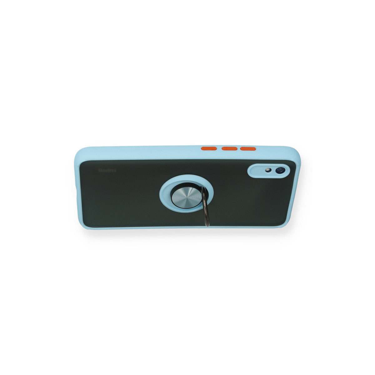 Redmi 9A Kılıf Montreal Yüzüklü Silikon Kapak - Buz Mavi