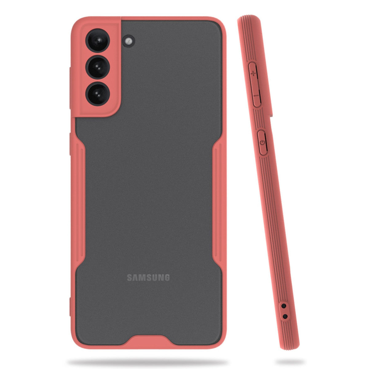Galaxy S21 Plus Kılıf Platin Silikon - Pembe