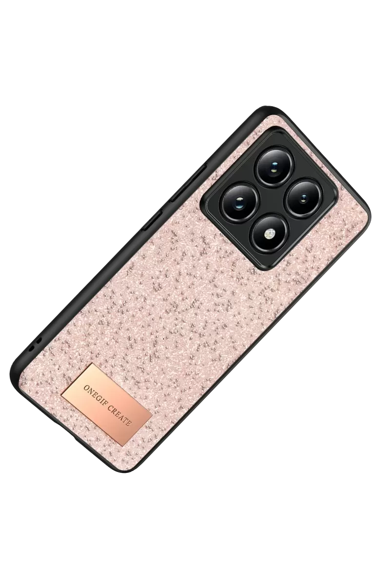 Mi 14T Pro Bright Simli Kapak - Pembe