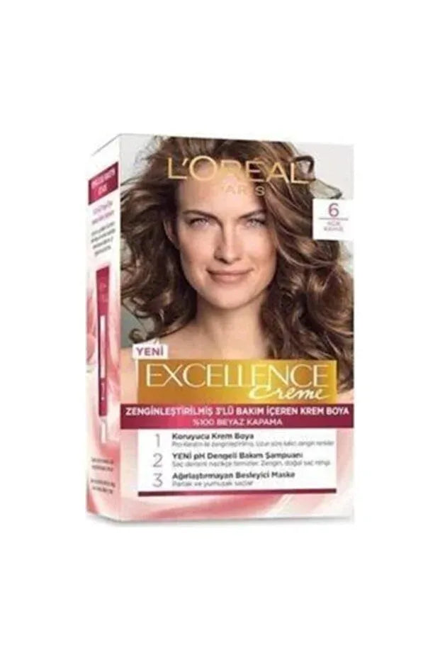 Excellence Saç Boyası - Açık Kahve No 6