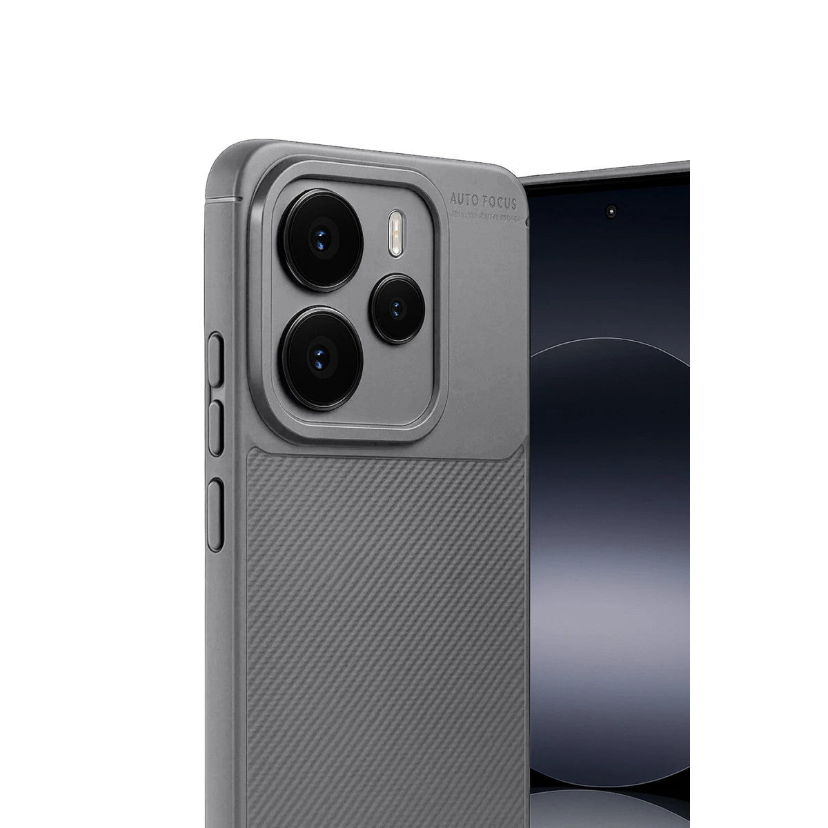 Note 14 5G Auto Focus Karbon Kapak - Gri