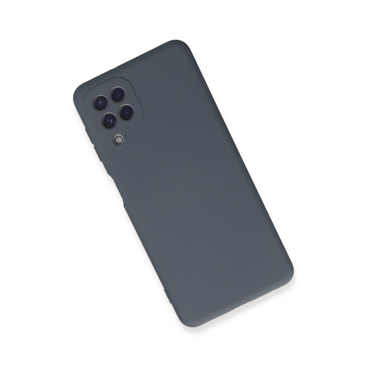 Galaxy A22 Kılıf Nano içi Kadife Silikon - Gri