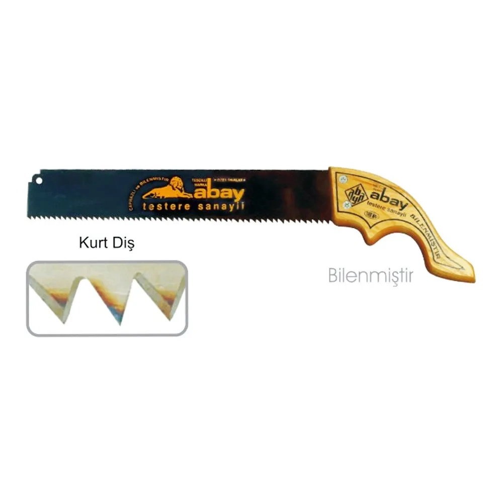 Abay Kurt Diş El Testere 38 Cm - Ahşap Sap