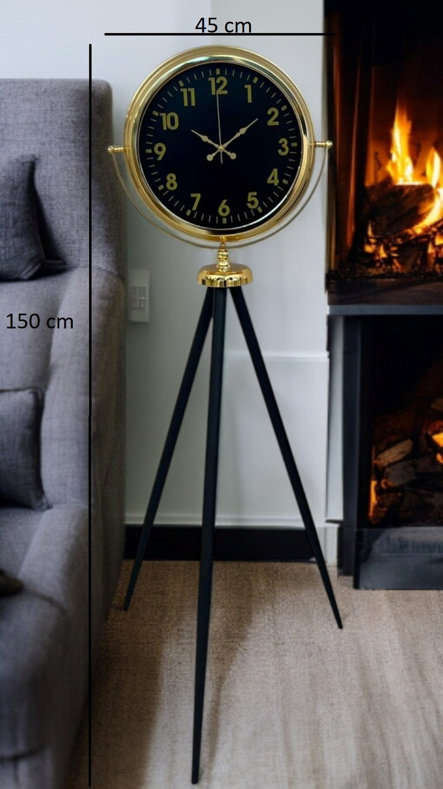 Gold Standart Tripod Ayaklı Saat