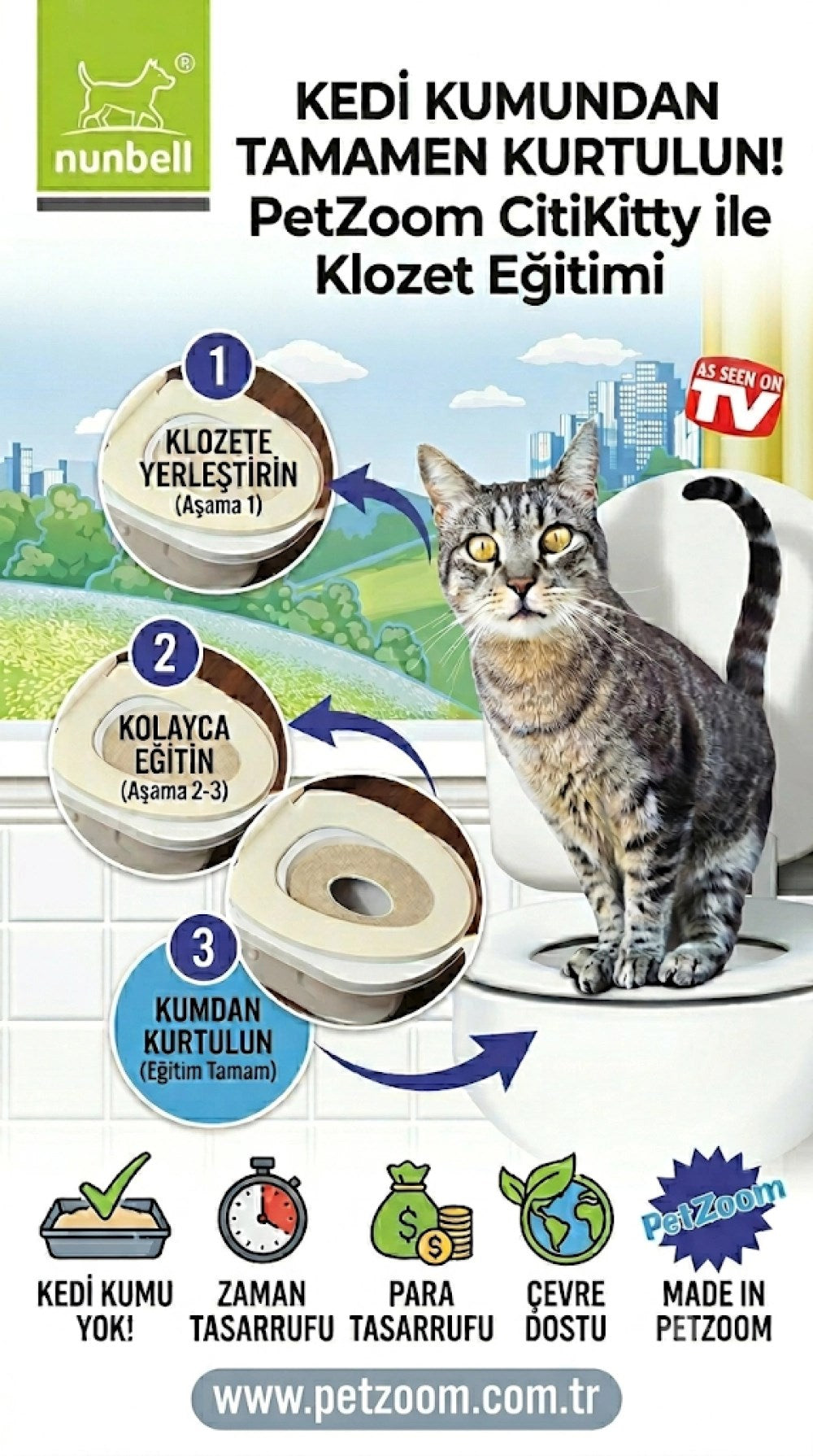 Petzoom Klozet Kedi Tuvaleti ***