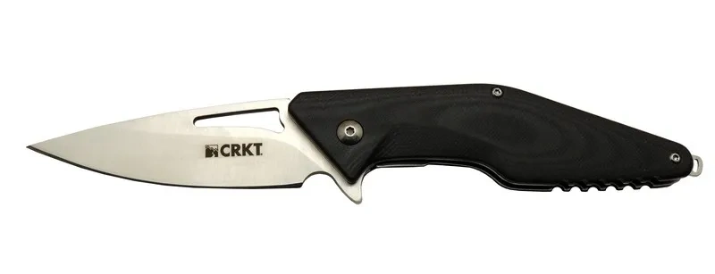 Crkt Division 4415 Bk Siyah Kamp / Outdoor Çakı 21cm - Yarı Otomatik, Kemerlikli, Kutulu