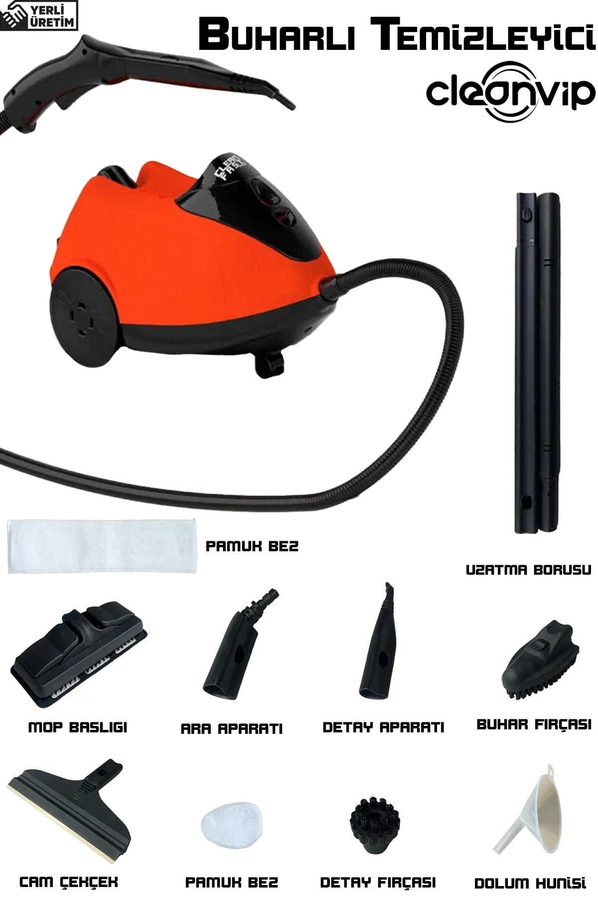 Detaylı Buhar Temizliği Buharlı Makinesi CV332 (5643)
