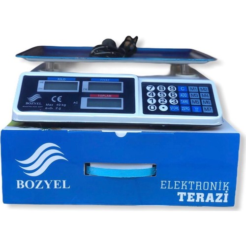 Dijital Göstergeli Elektronik Bakkal Kasap Manav Terazisi 40 Kg (5643)