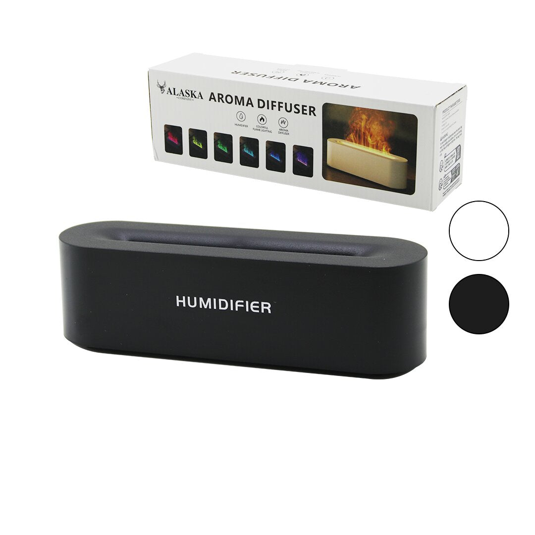 DİKDÖRGEN 150ML USB ŞARJLI - RENKLİ LEDLİ IŞIK HAVA NEMLENDİRİCİ BUHAR MAKİNE - KOKU GİDERİCİ (5643)