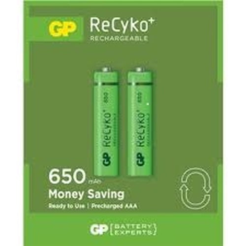 GP RECYKO 650mAh AAA ŞARJLI İNCE PİL 63C092 2Lİ KART (5643)