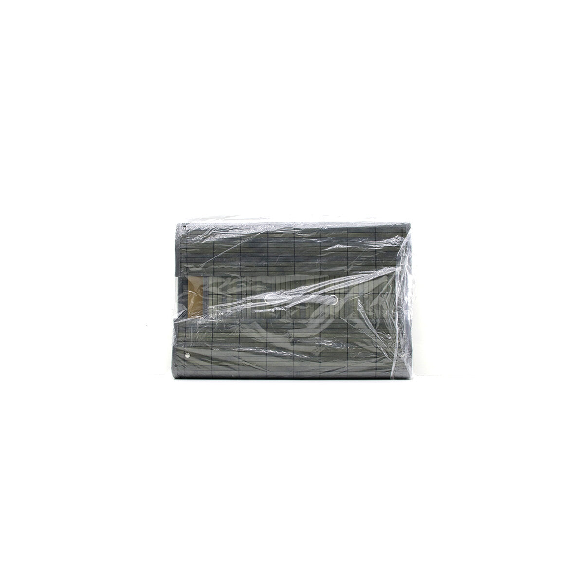 GRİ 3 BOY OVAL BAMBU KENAR ORGANİZER SEPET AHŞAP ALTLIK - BEZLİ 12X21-16X25-20X30CM (5643)