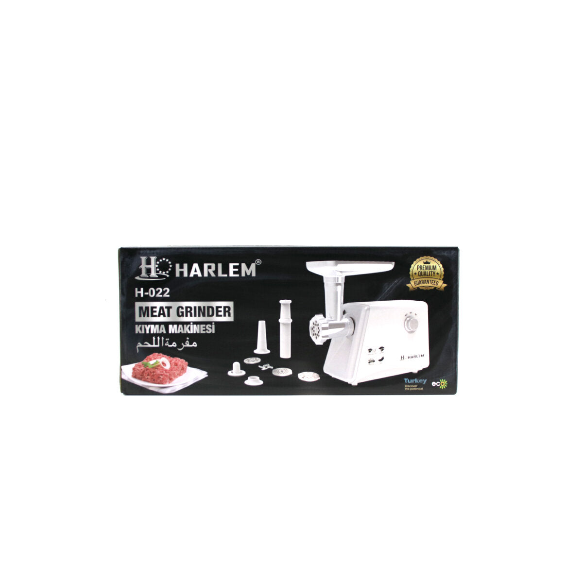 HARLEM GURME H-020-022 BEYAZ ELEKTRİKLİ ET KIYMA MAKİNESİ 2200W (5643)