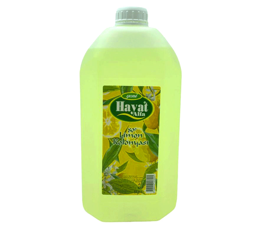 HAYAT 5LT LİMON KOLONYA BİDON (5643)