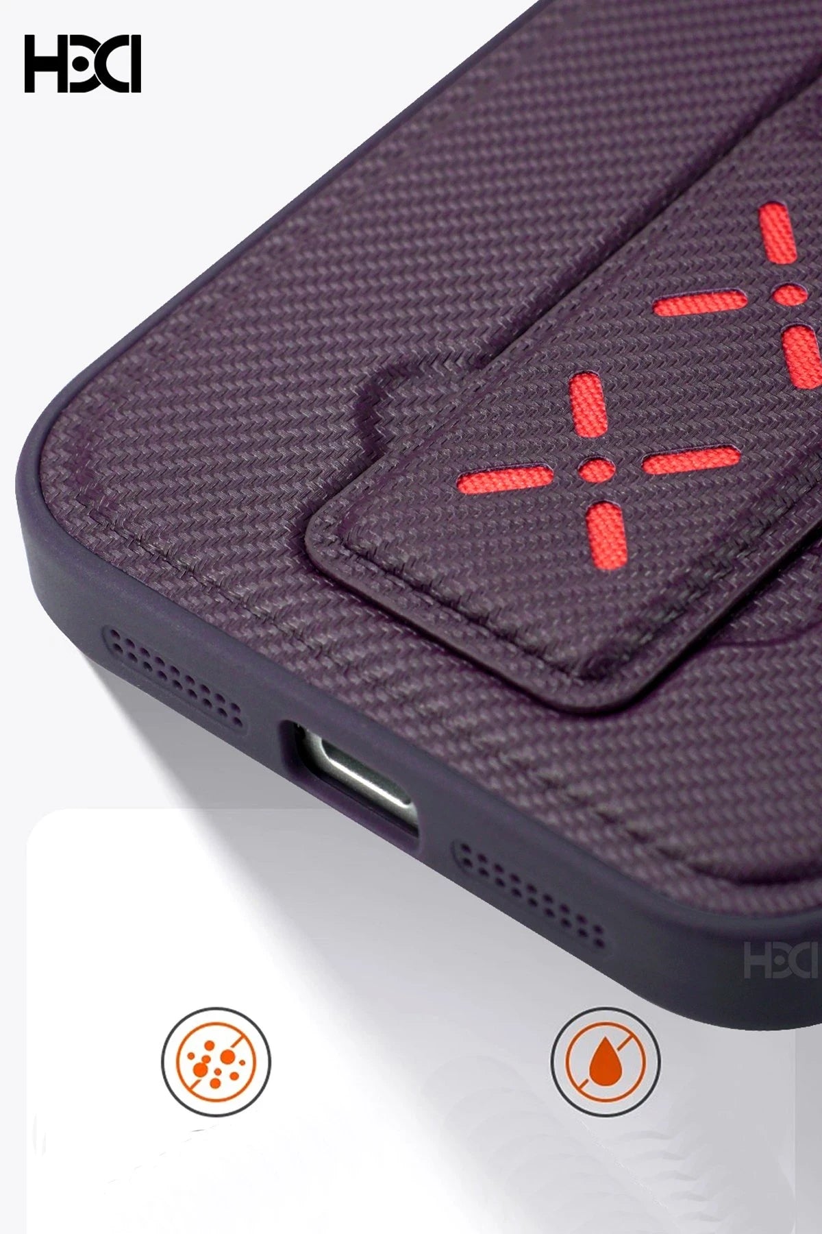 HDD Apple iPhone 14 Pro Max HBC-248 Lima Standlı Kapak - Siyah