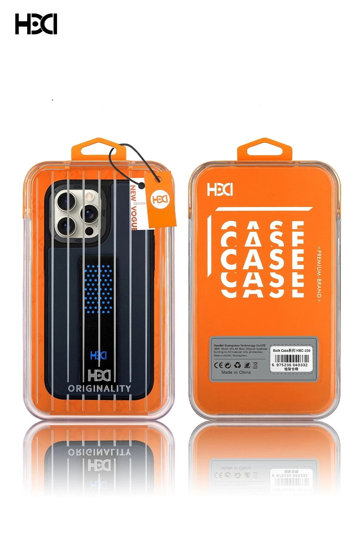 HDD Apple iPhone 15 Pro Max HBC-239 Colombo Standlı Kapak - Siyah
