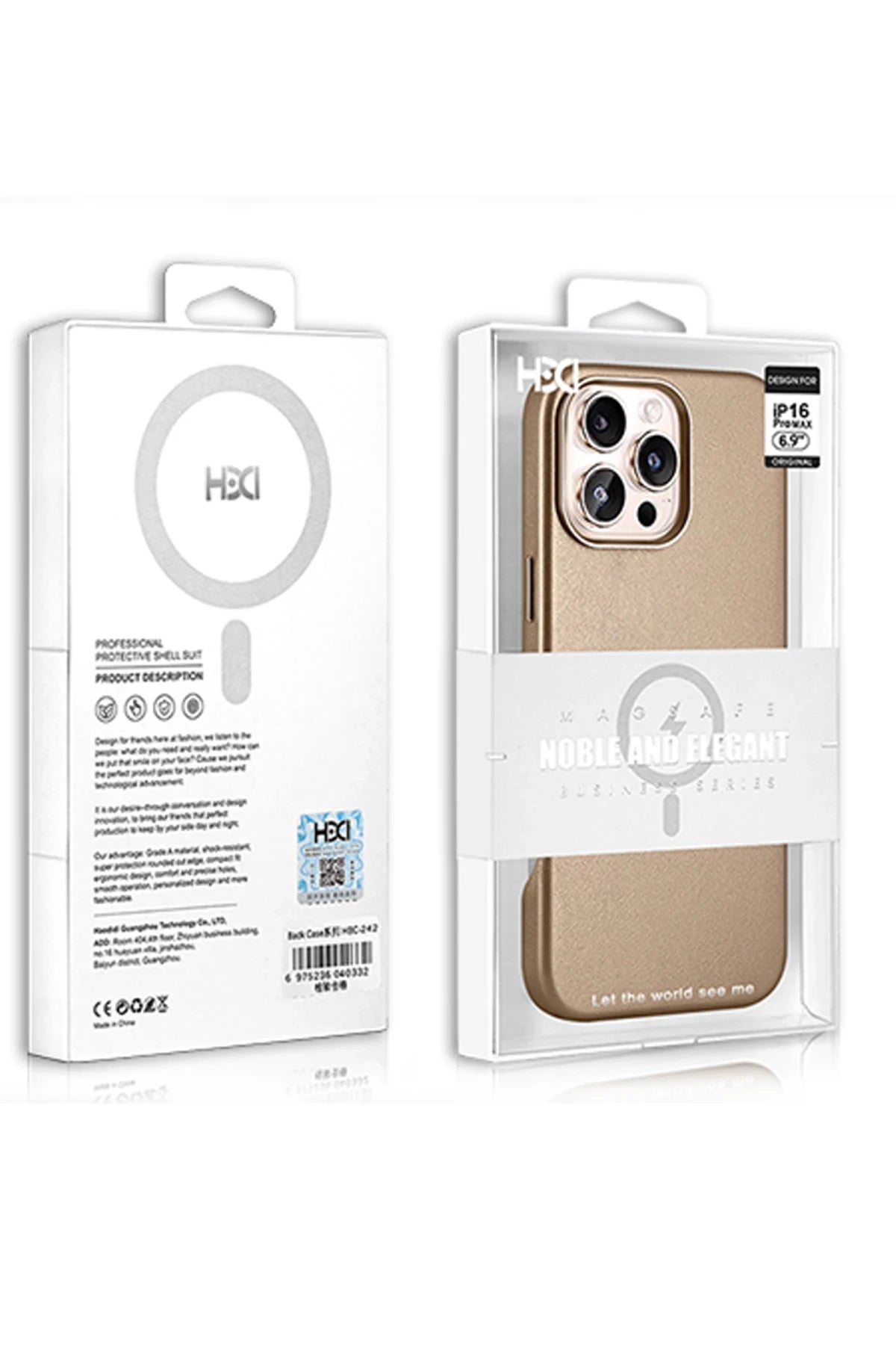 HDD Apple iPhone 15 Pro Max HBC-242 Dividing Magsafe Kapak - Siyah