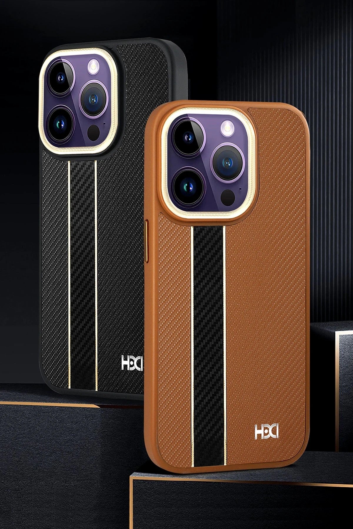 HDD Apple iPhone 15 Pro Max Kılıf HBC-163 Times Kapak - Siyah