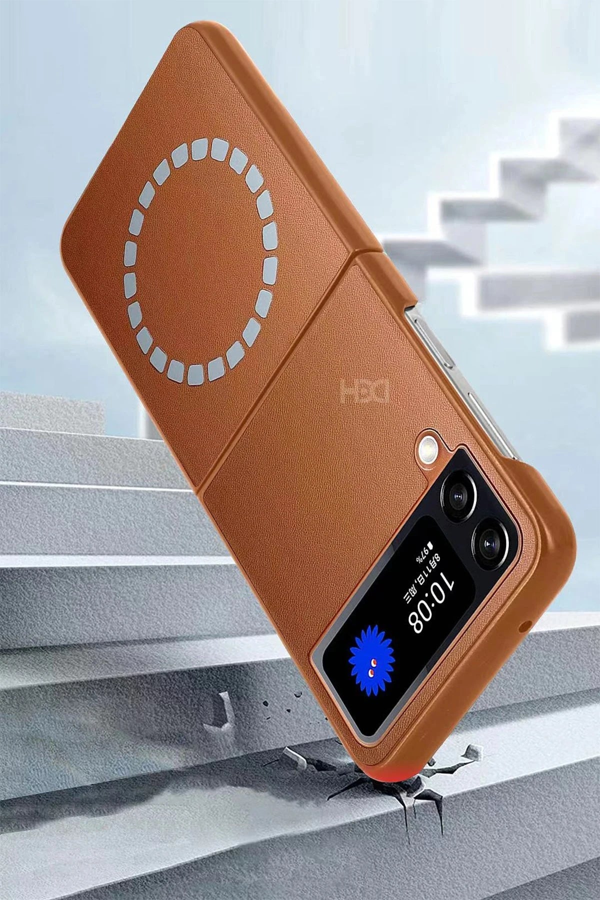 HDD Samsung Galaxy Z Flip 4 Kılıf HBC-156 Forum Magneticsafe Kapak - Siyah