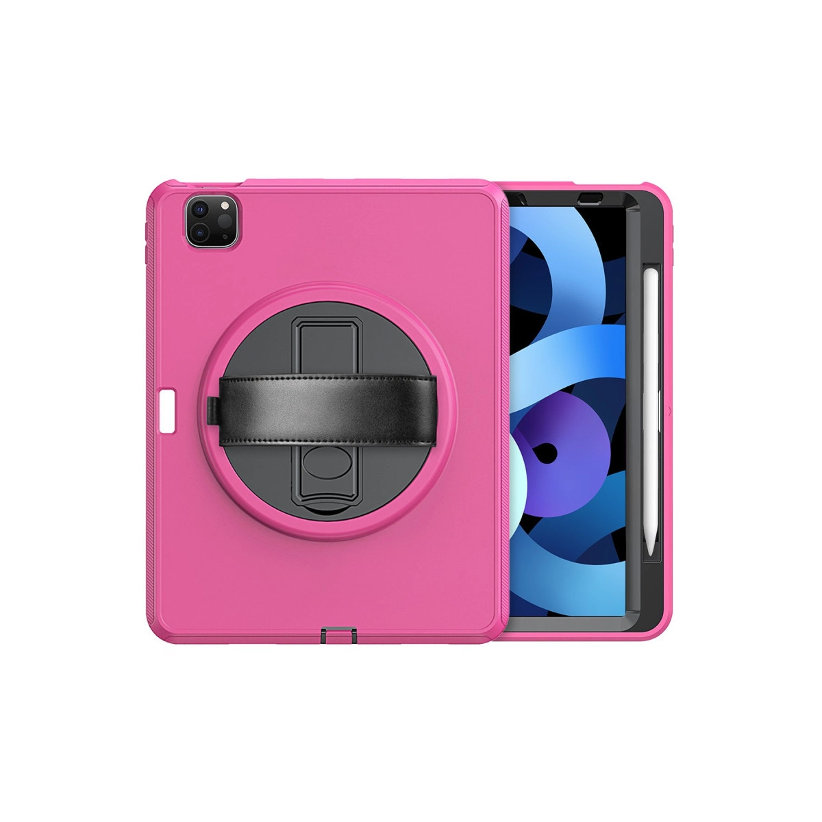 İpad Pro 11 (2018) Kılıf Hand Strap Tablet Kılıfı - Pembe