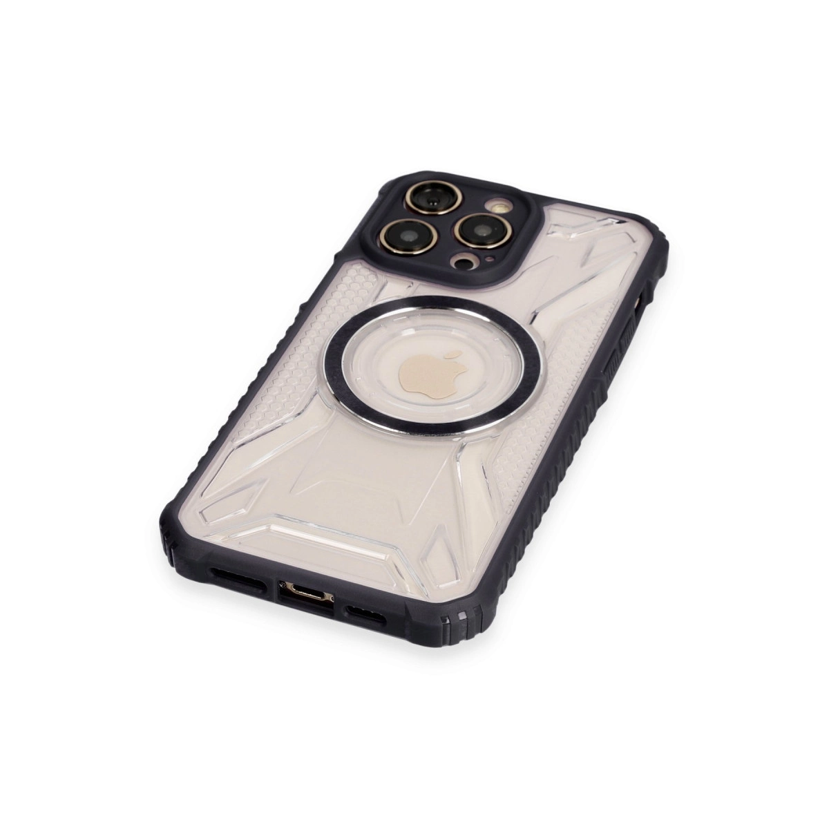 İphone 12 Pro Kılıf Prag Magneticsafe Kapak - Siyah