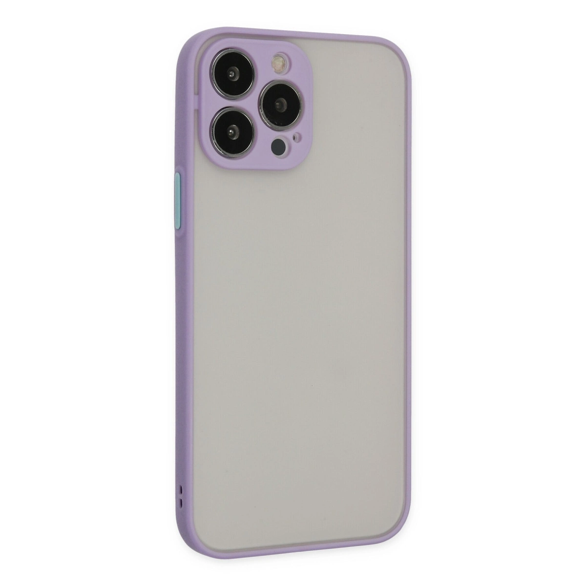 İphone 13 Pro Max Kılıf Montreal Silikon Kapak - Mor