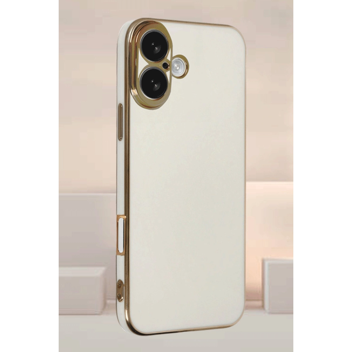 İphone 16 Kılıf Volet Silikon - Kırmızı