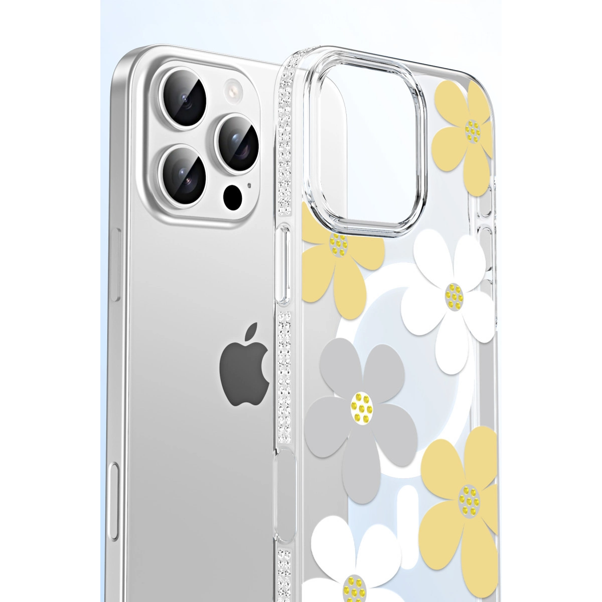 Joko İphone 16 Pro Floral Magsafe Kapak - Pembe